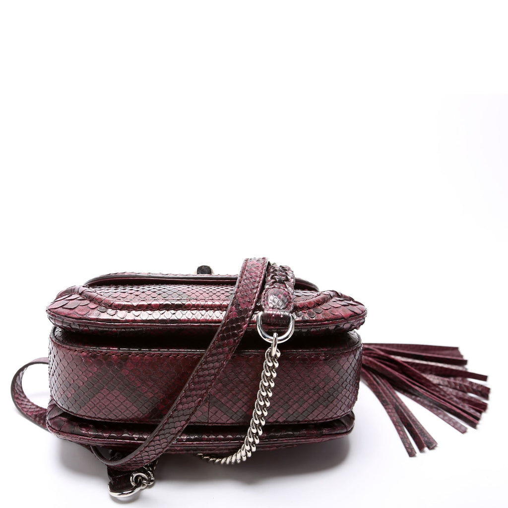 247143 Python New Bamboo Top Handle Medium Bag