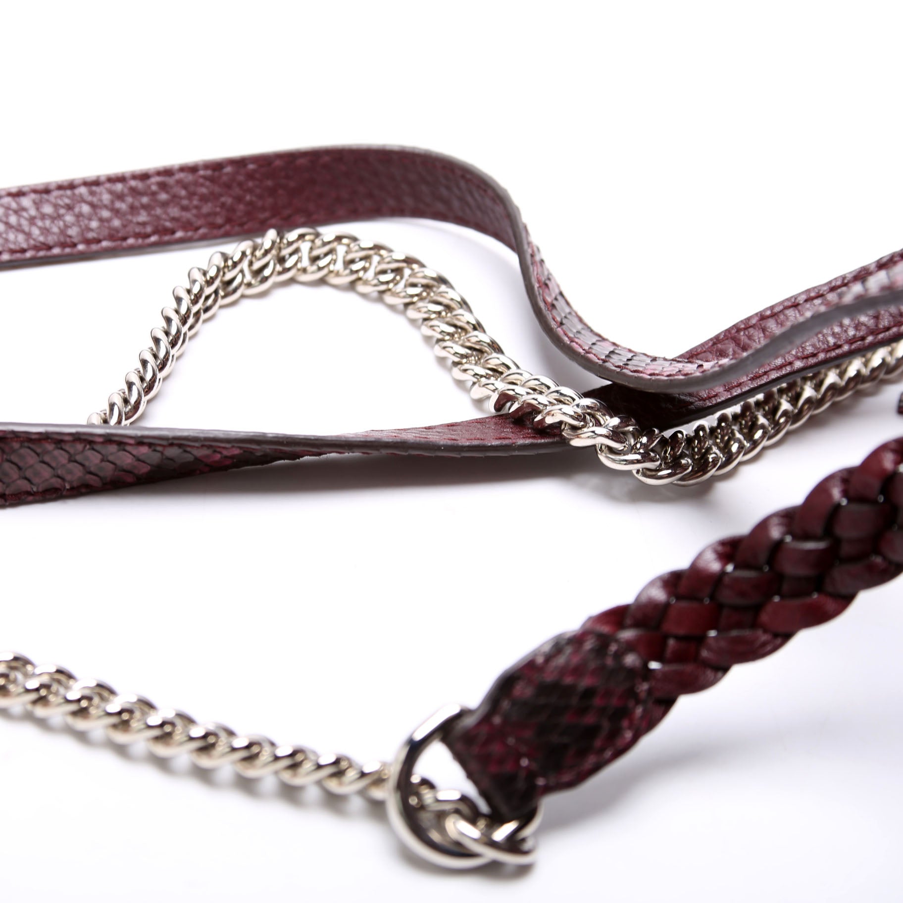 247143 Python New Bamboo Top Handle Medium Bag