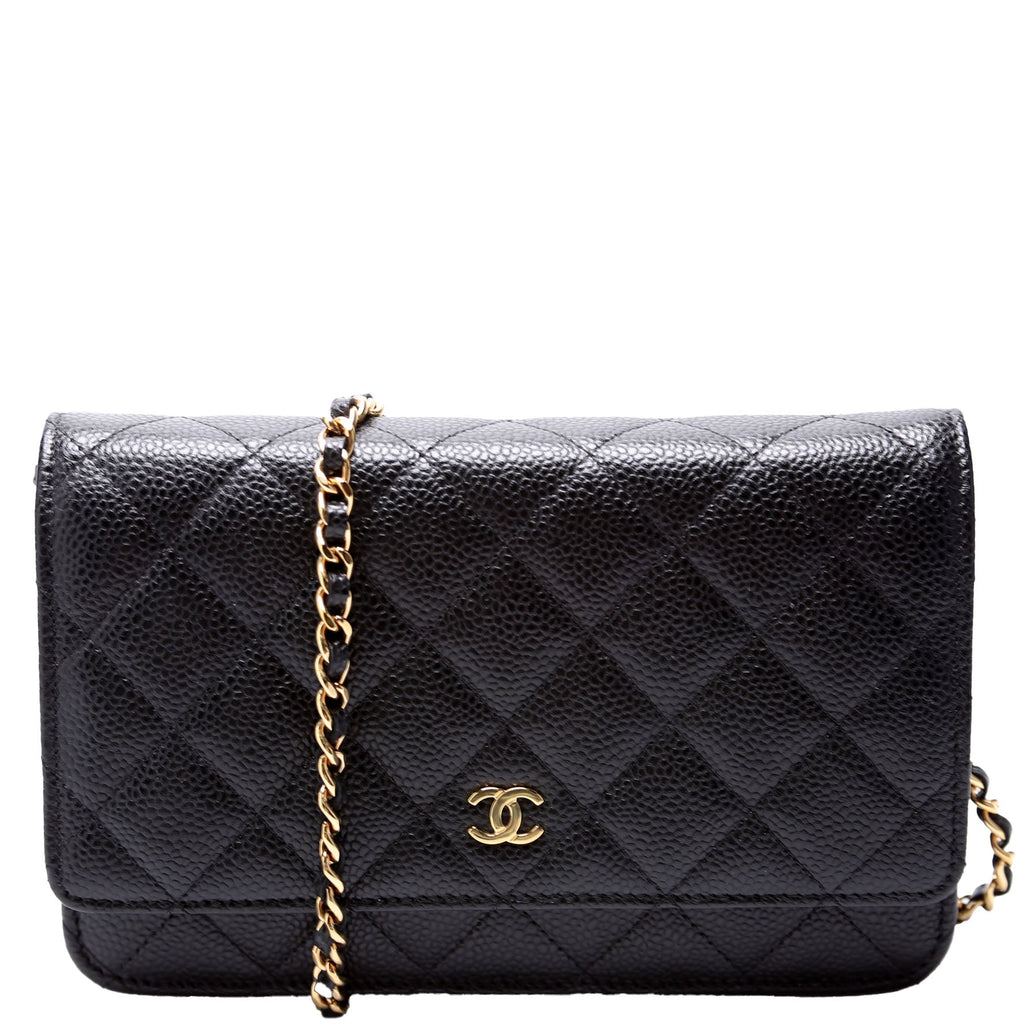 WOC Classic Quilted Caviar RFID