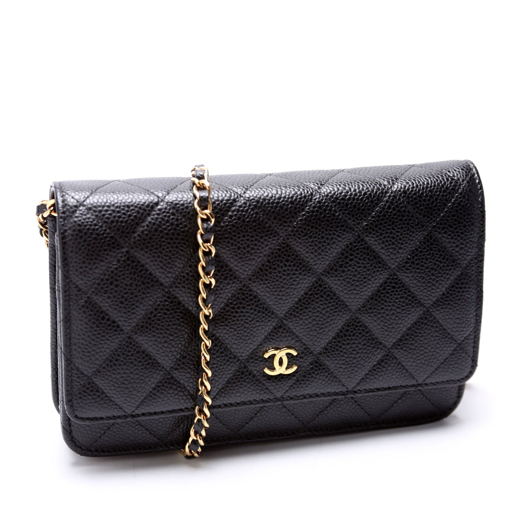 WOC Classic Quilted Caviar RFID