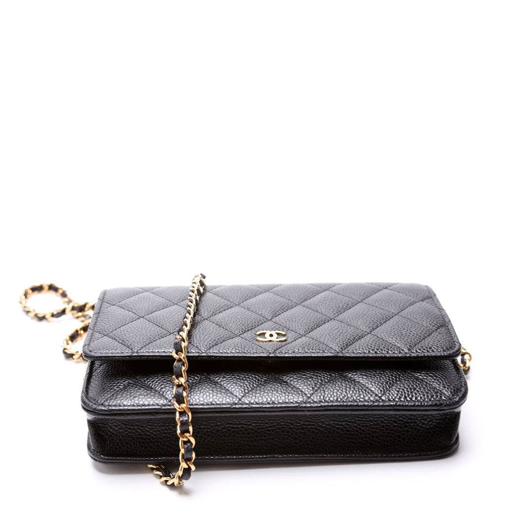 WOC Classic Quilted Caviar RFID