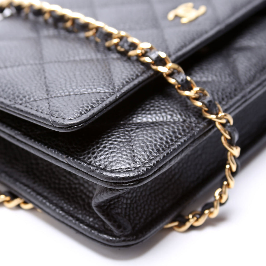 WOC Classic Quilted Caviar RFID