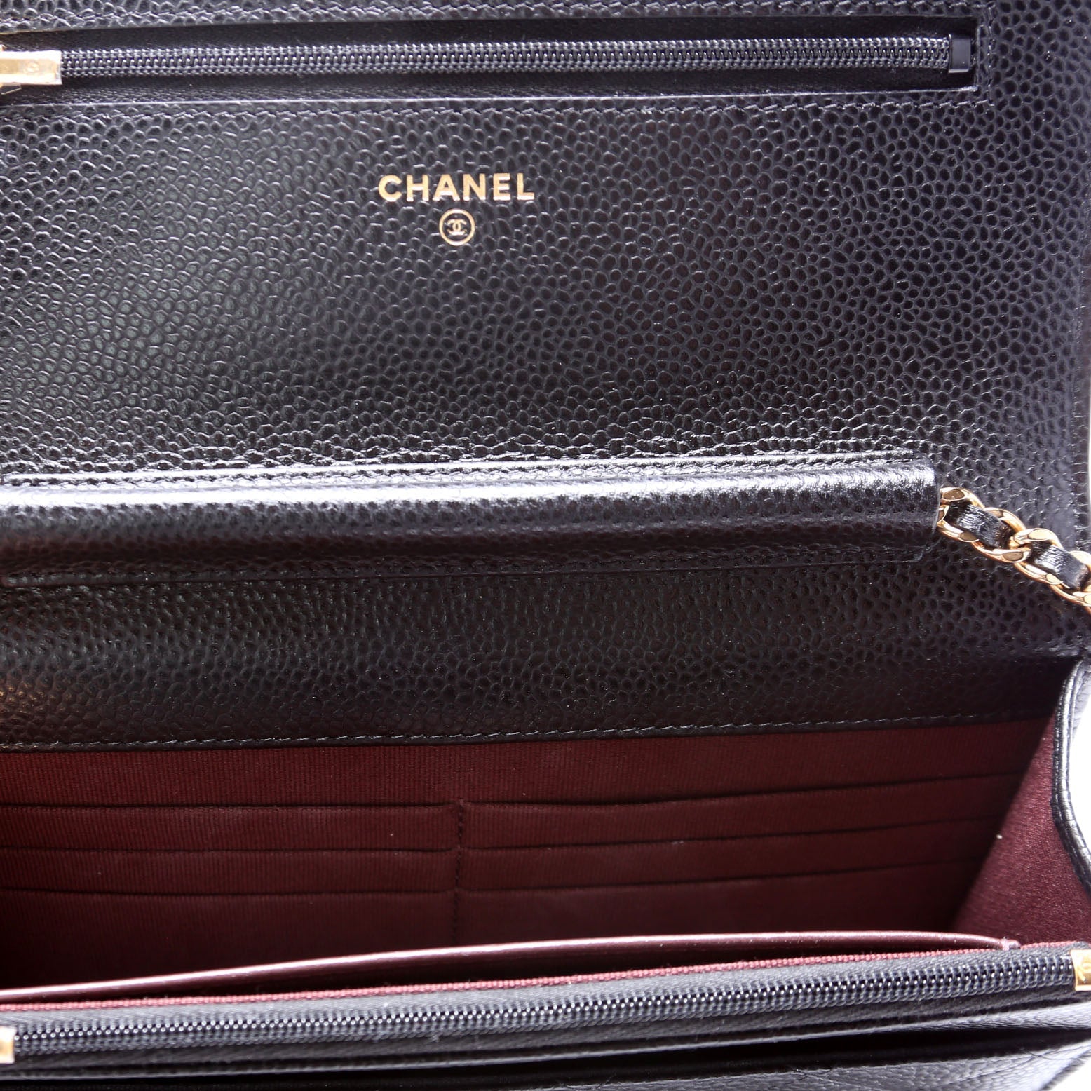 WOC Classic Quilted Caviar RFID