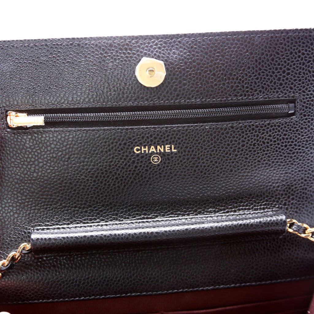 WOC Classic Quilted Caviar RFID