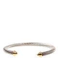 BRACELET: CABLE CUFF 5MM 925/585