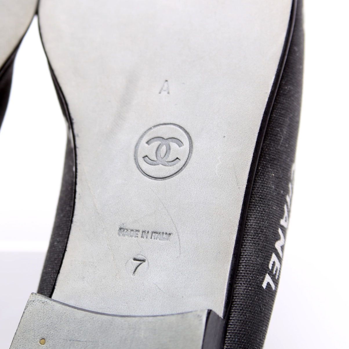 Vintage Logo Cap Toe Ballet Flats Size 7 Black