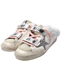 Superstar Sabot Shearling Sneakers Size 38 White/Blue