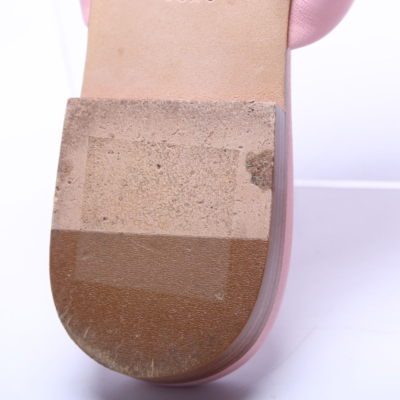 Camellia Flat Sandals Lambskin Size 36.5 Pink