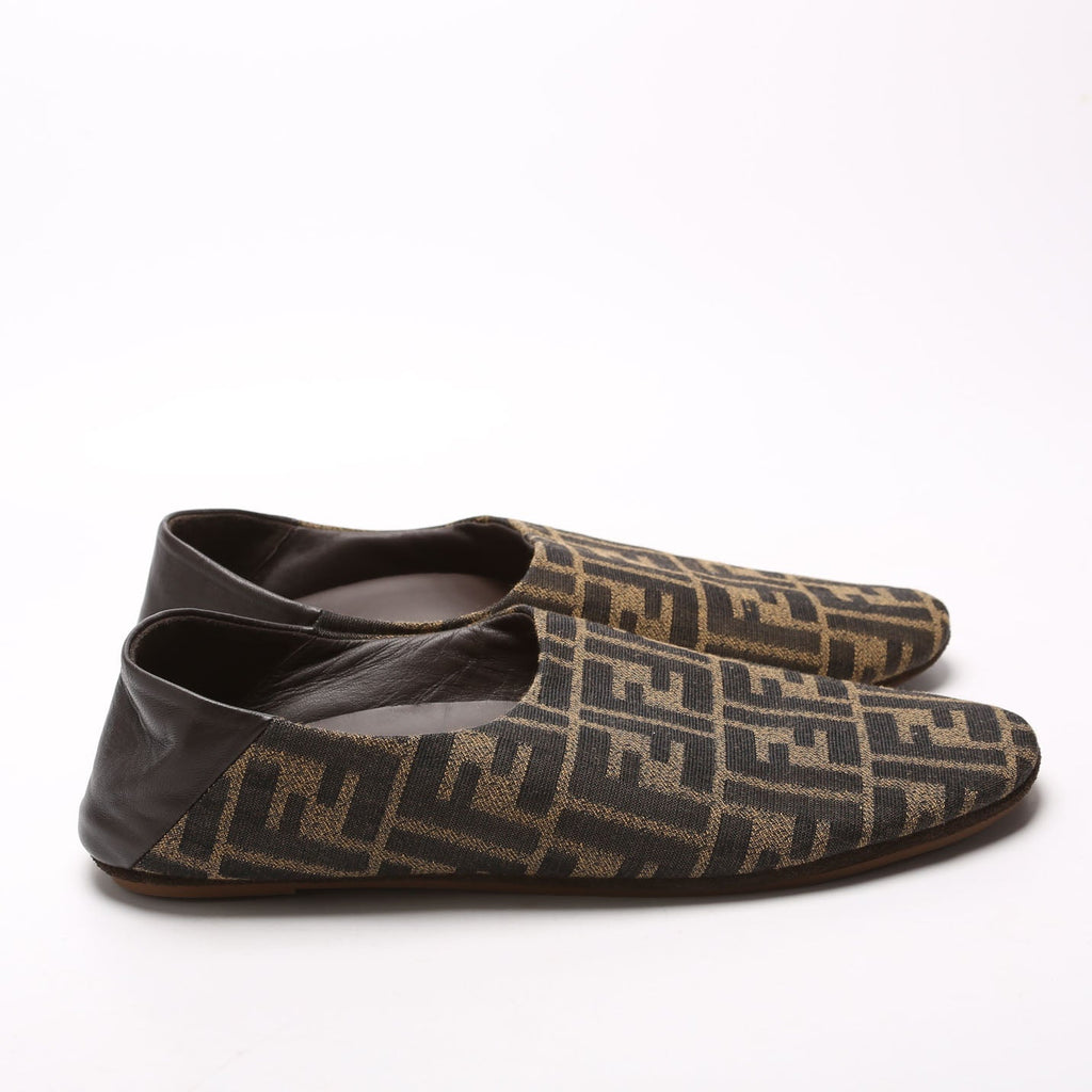 Zucca Canvas Flats Size 39 Brown