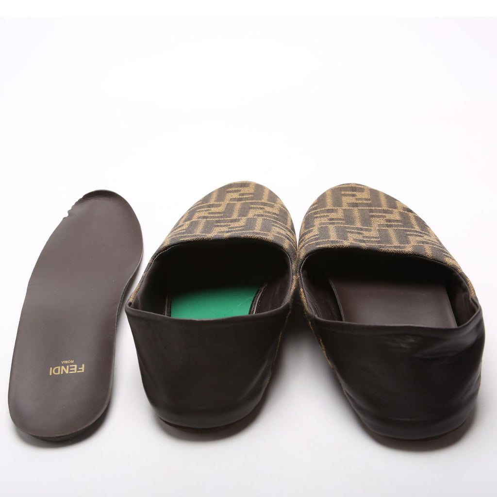 Zucca Canvas Flats Size 39 Brown