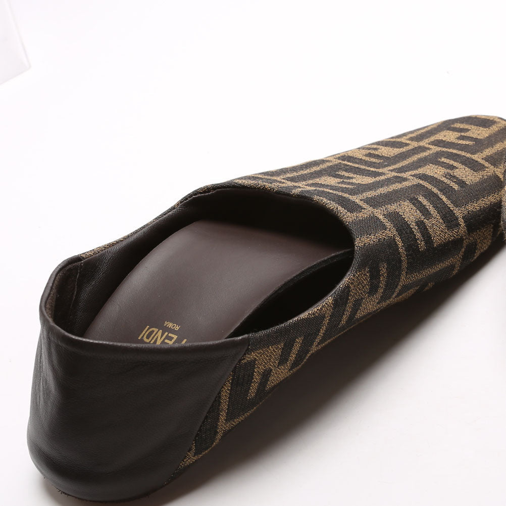 Zucca Canvas Flats Size 39 Brown