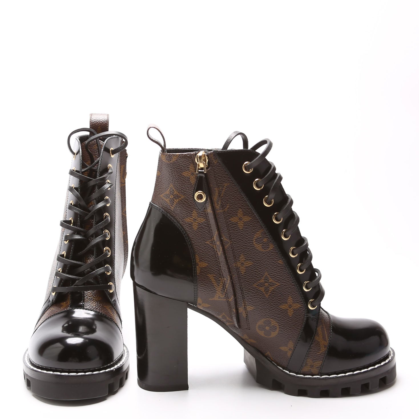 Star Trail Ankle Boots Size 40 Brown/Black