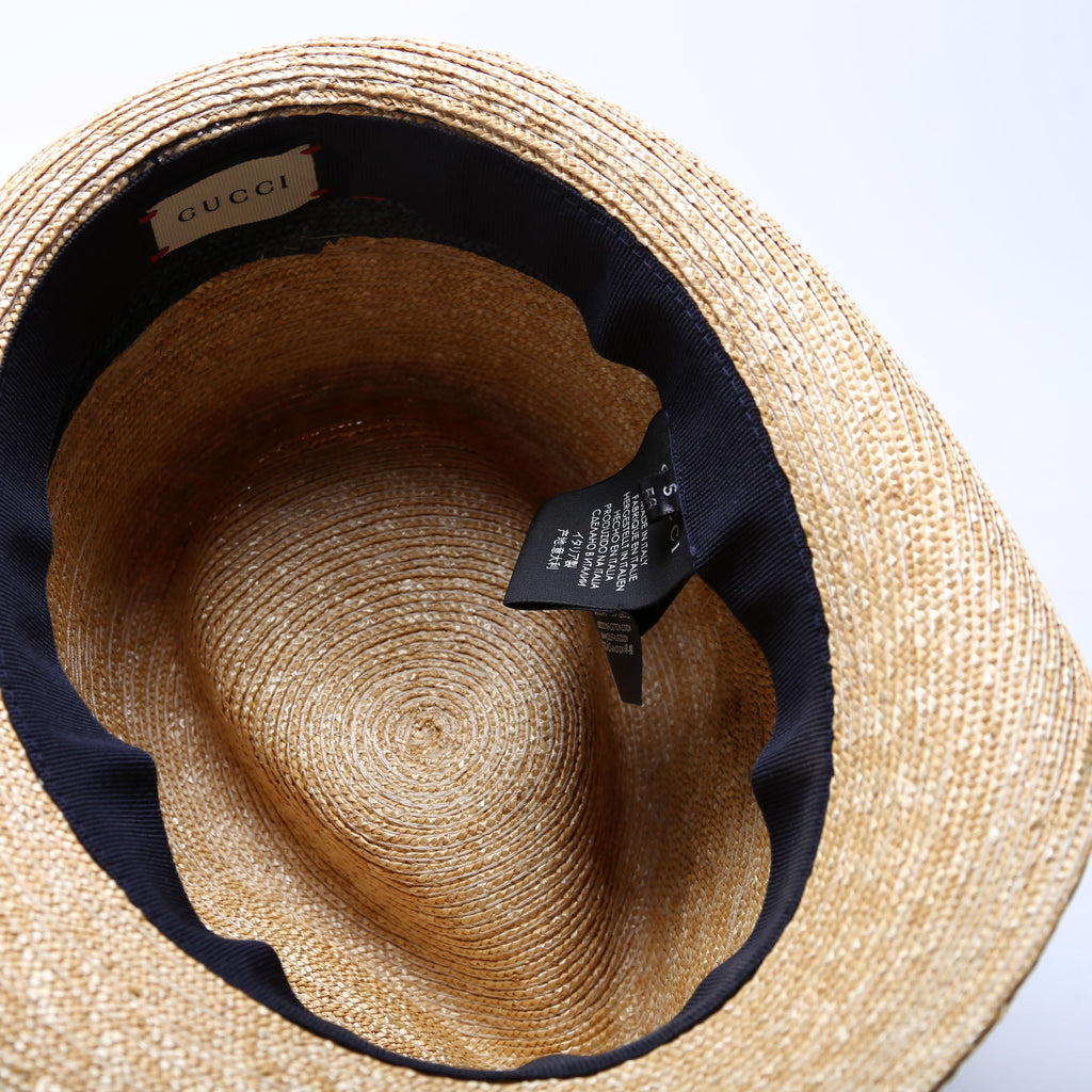1460956 Sylvie Web Straw Fedora Size Small 56CM
