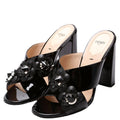 Flowerland Patent Mules Size 39