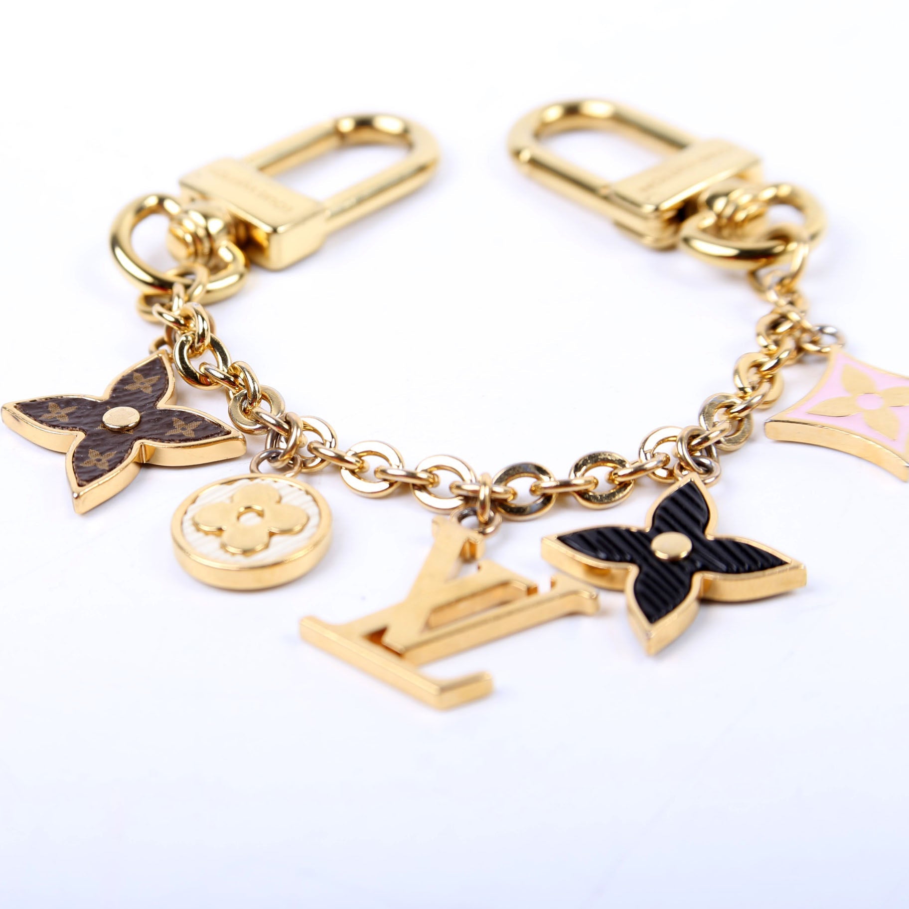 Spring Street Chain Bag Charm Gold/Multicolor