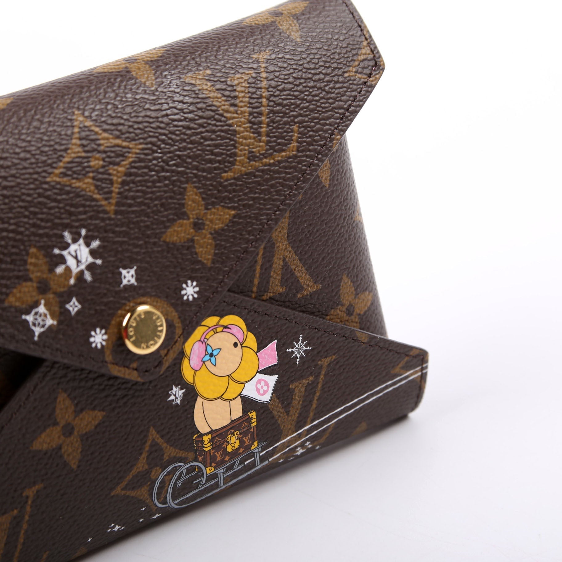 Kirigami Pouch Small 2023 Xmas Animation Monogram
