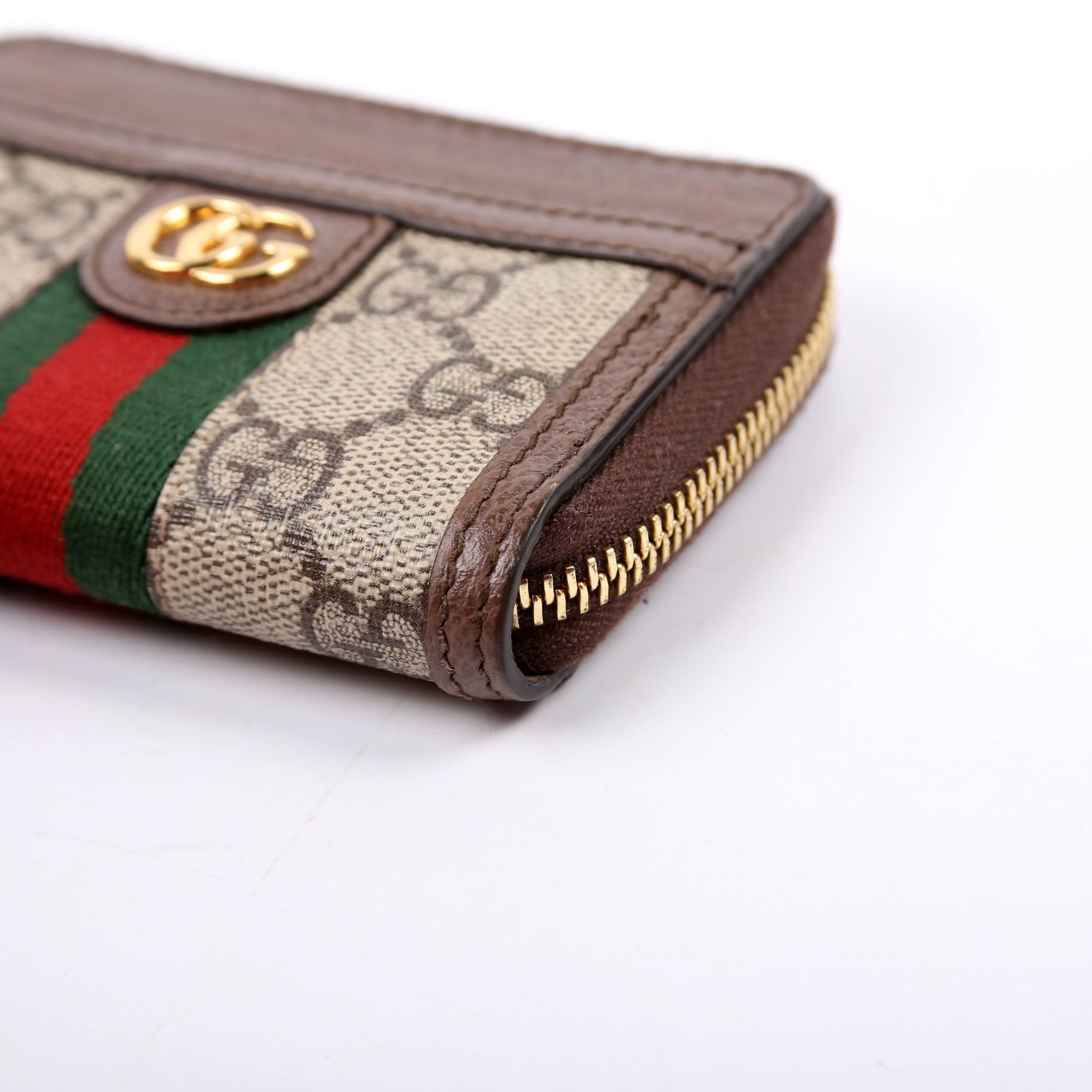 658552 GG Ophidia Zip Card Case Wallet