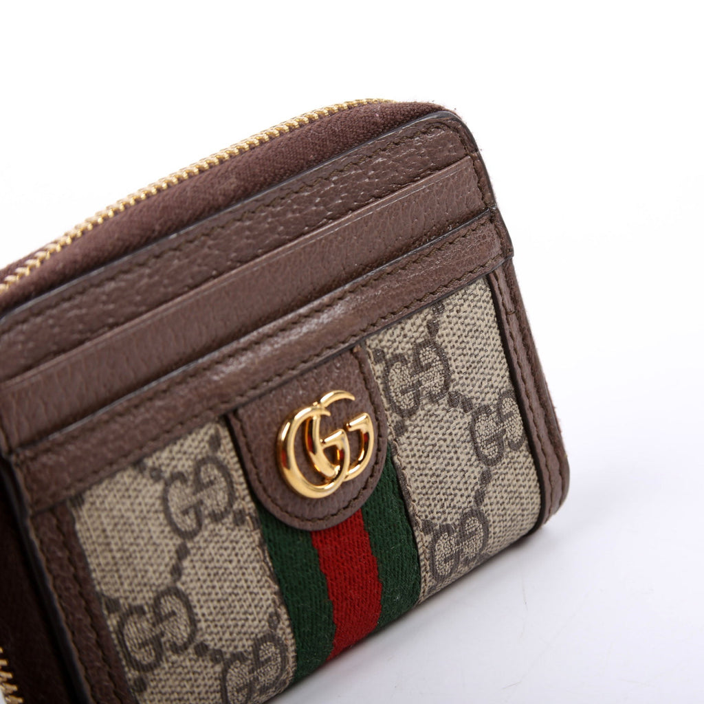 658552 GG Ophidia Zip Card Case Wallet