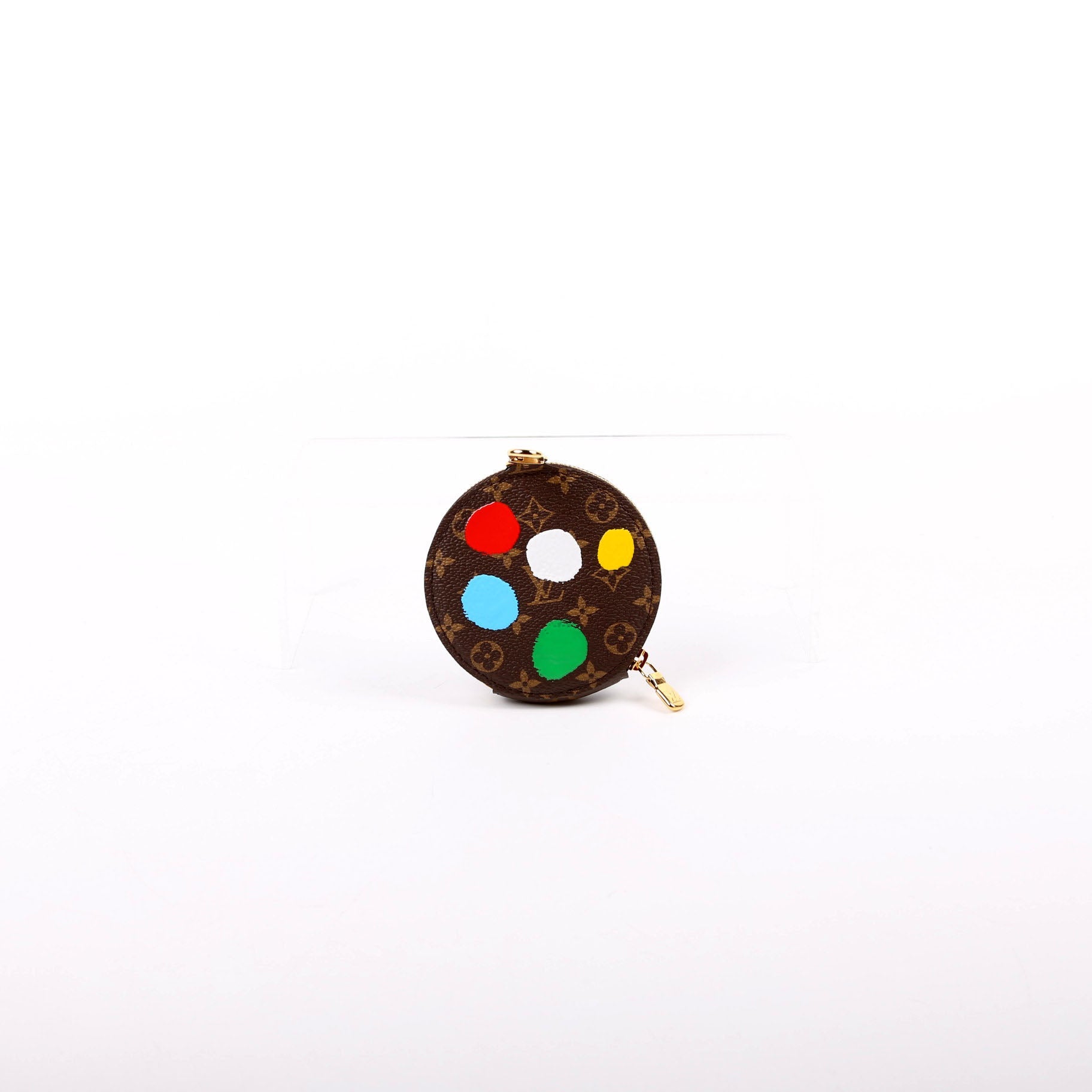 LV x YK Pochette Accessoire Round Coin Monogram