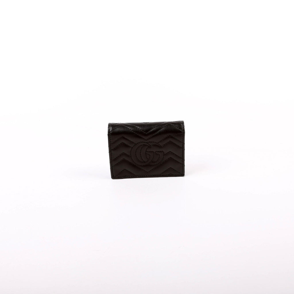 466492 GG Marmont Card Case Black