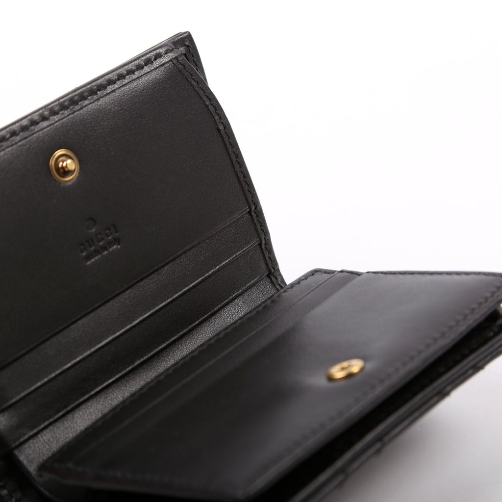 466492 GG Marmont Card Case Black