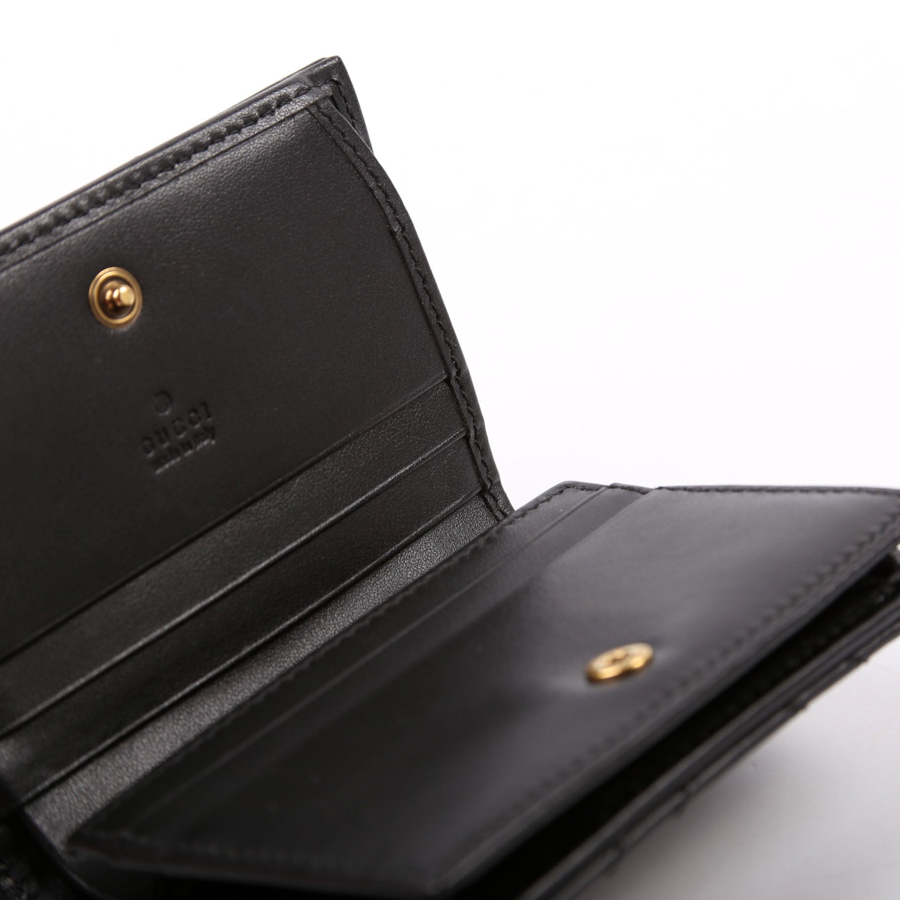 466492 GG Marmont Card Case Black