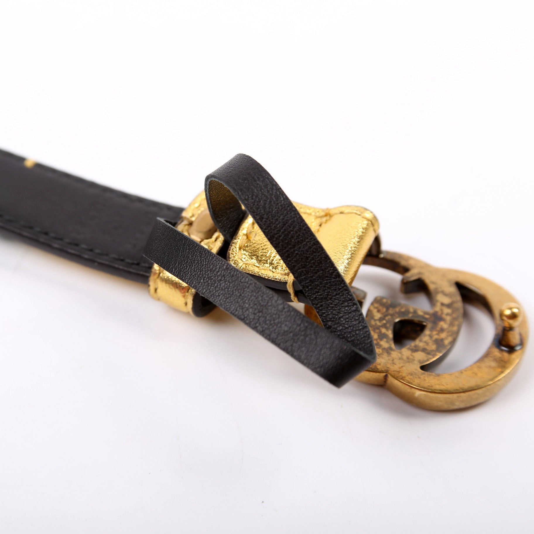 Gucci 466479 Marmont Jeweled Belt Size 85/34 Gold