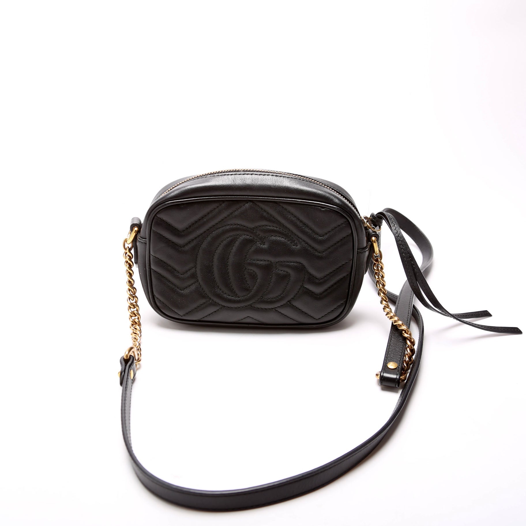 Gucci 448065 Marmont Mini Camera Bag Black