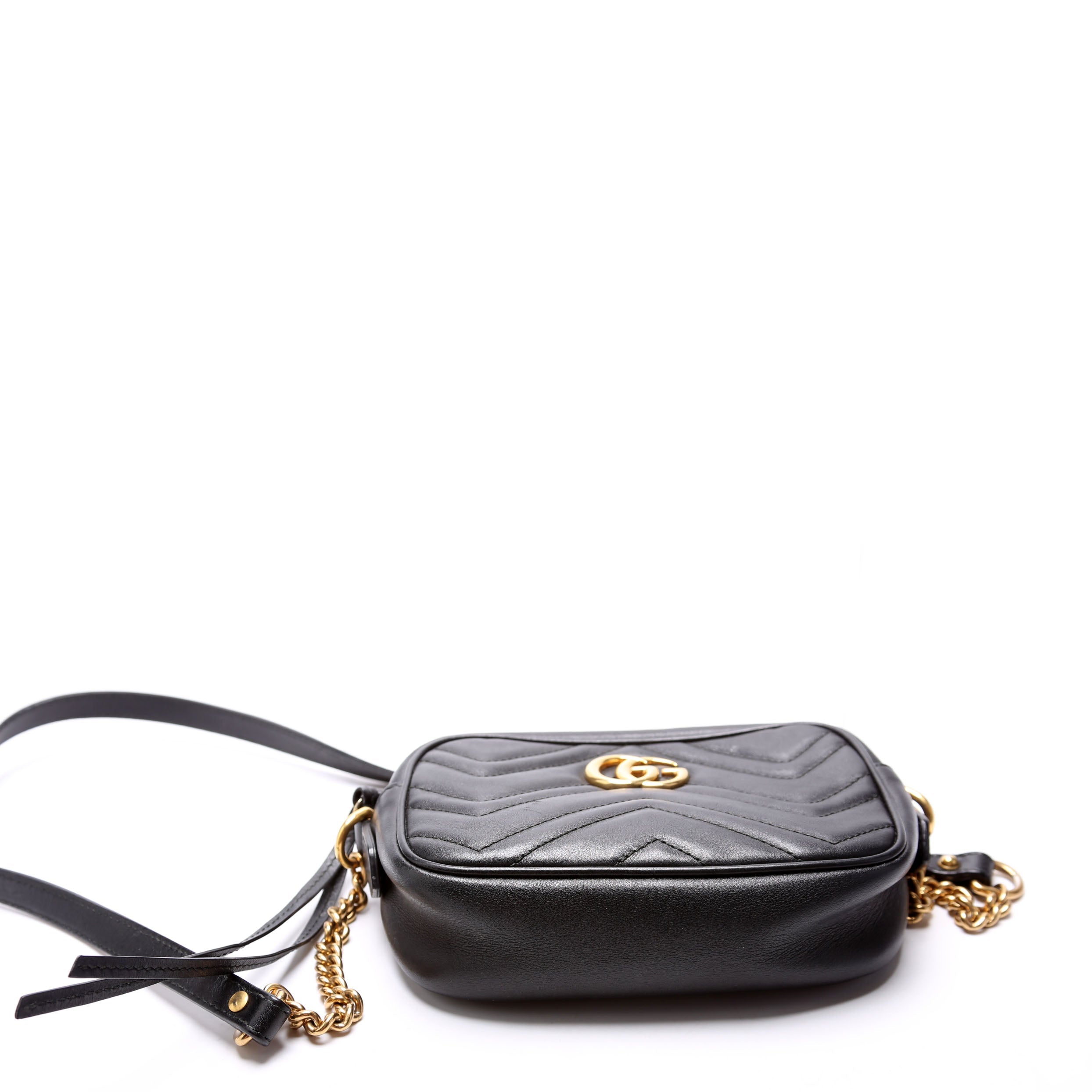 Gucci 448065 Marmont Mini Camera Bag Black