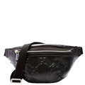 658582 GG Embossed Belt Bag Black