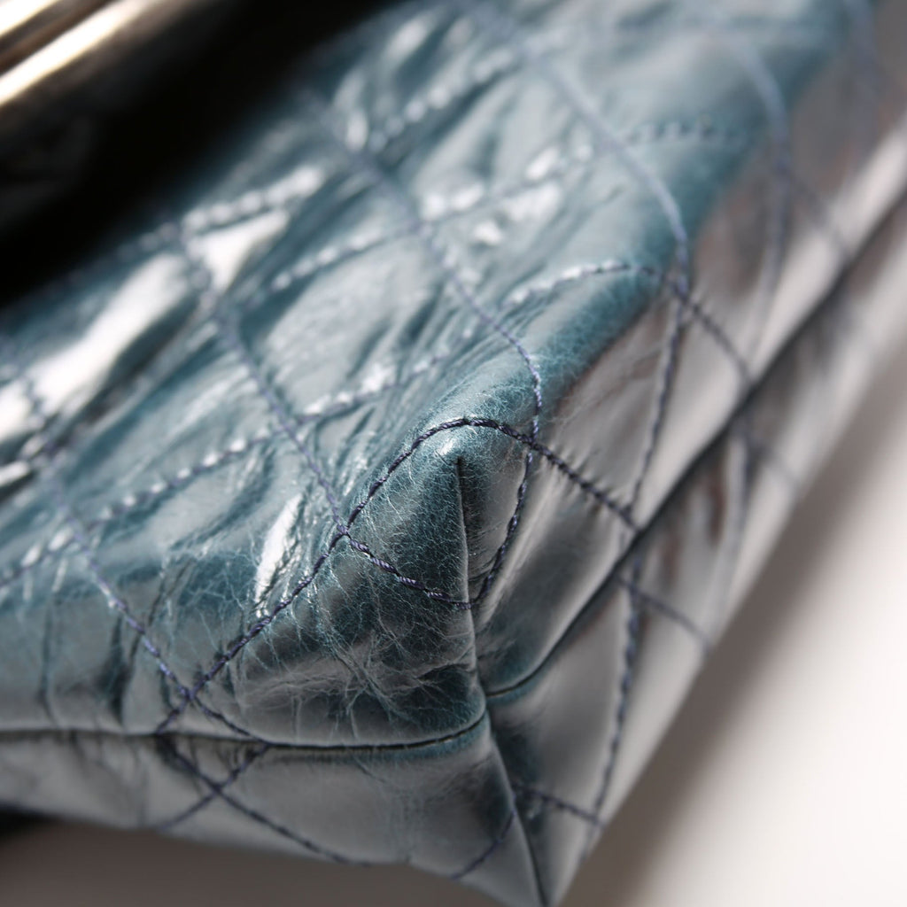 ON HOLD Tabatiere Kisslock Fold Over Quilted Aged Calfskin Bag 21M