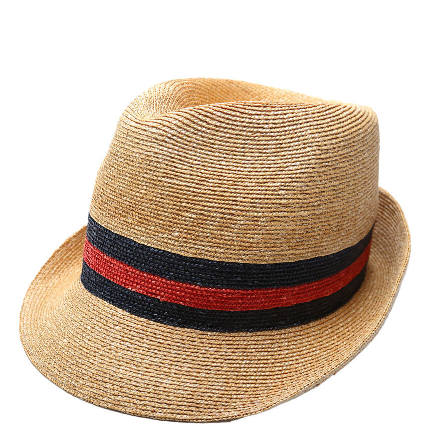 1460956 Sylvie Web Straw Fedora Size Small 56CM