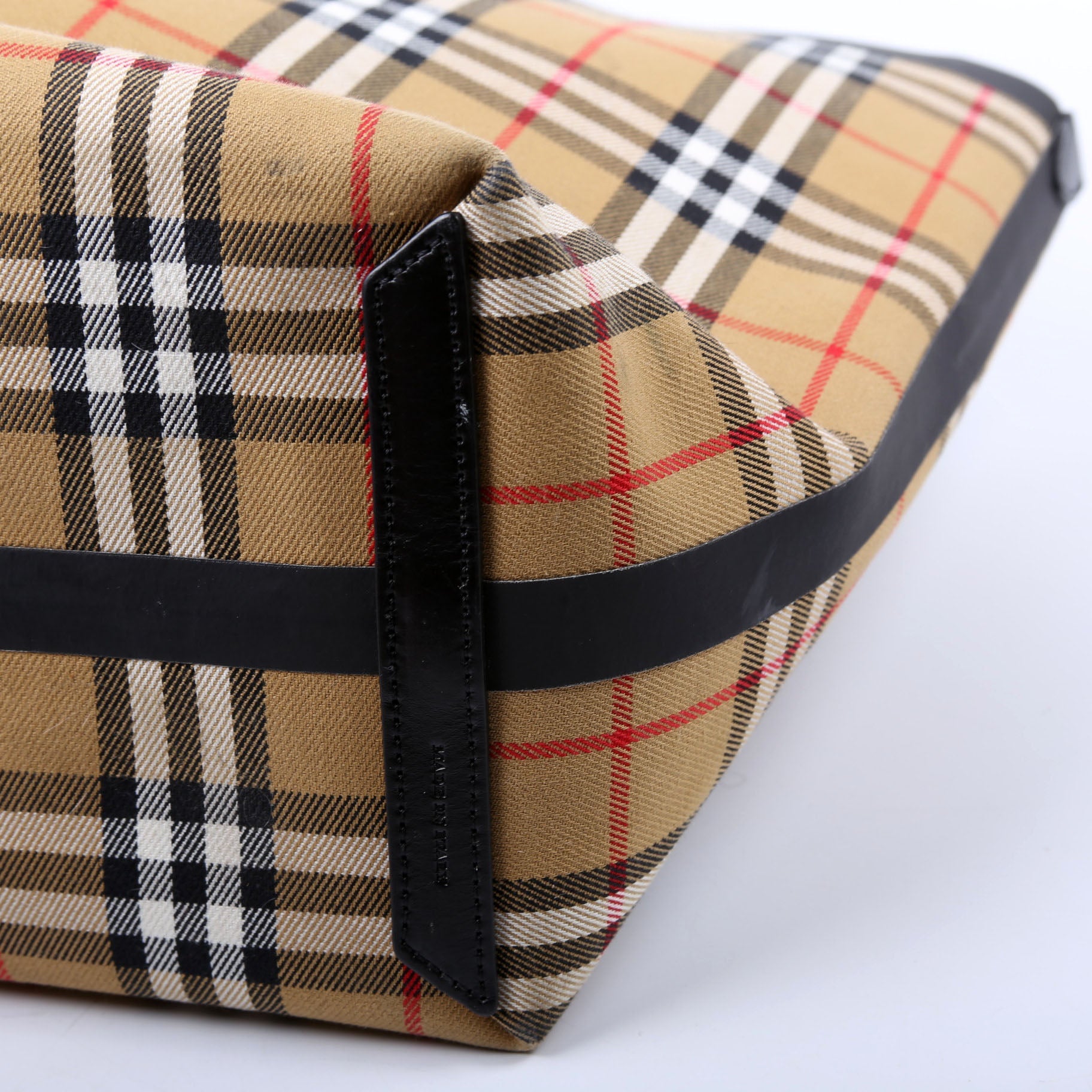 Vintage Check Large Reversible Tote Brown/Black