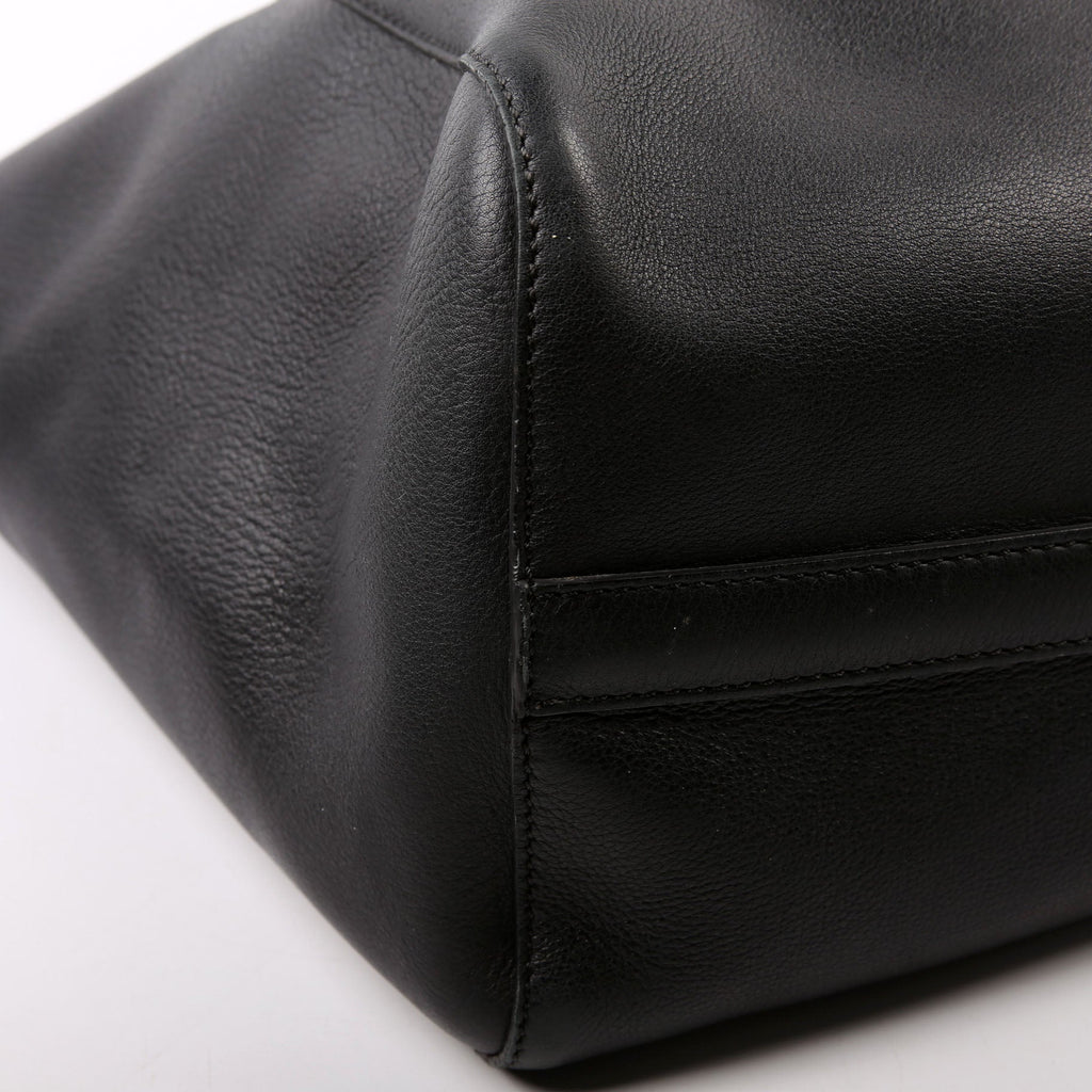 Grommet Tote Large Black/Brown