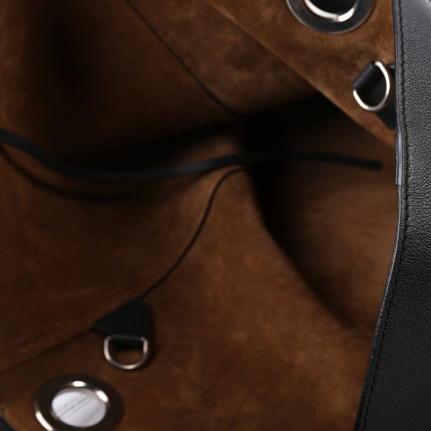 Grommet Tote Large Black/Brown