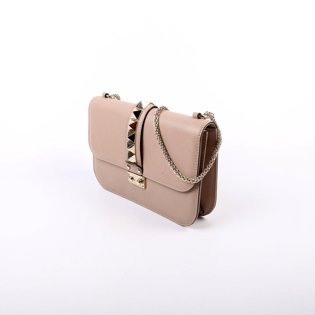 Rockstud Glam Lock Medium Taupe