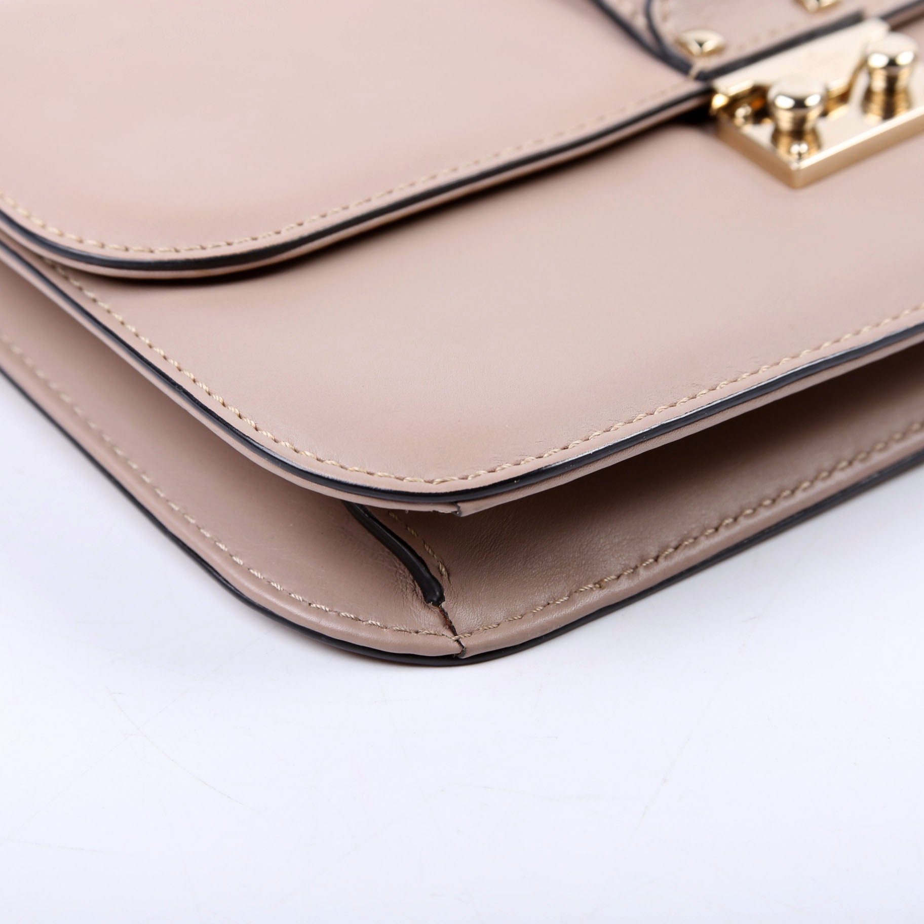 Rockstud Glam Lock Medium Taupe