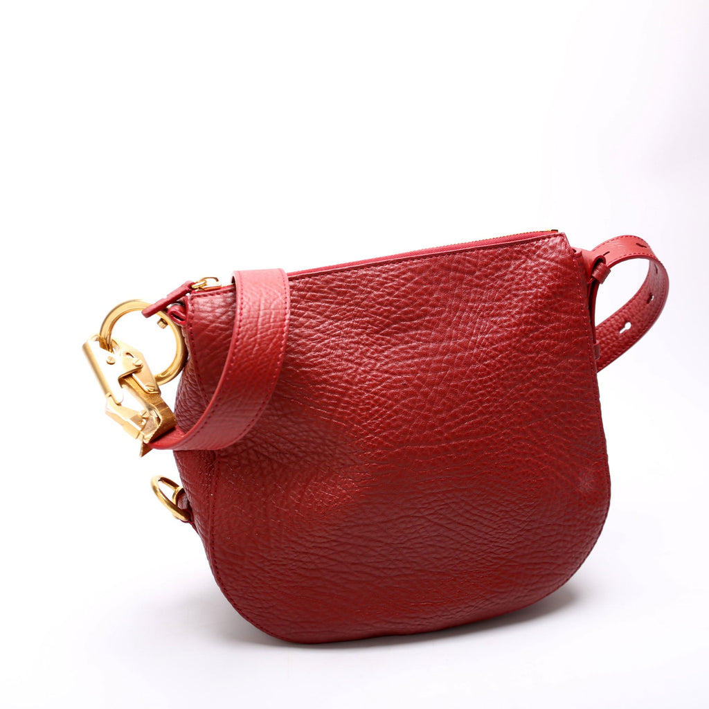 8085420 Knight Leather Hobo Red