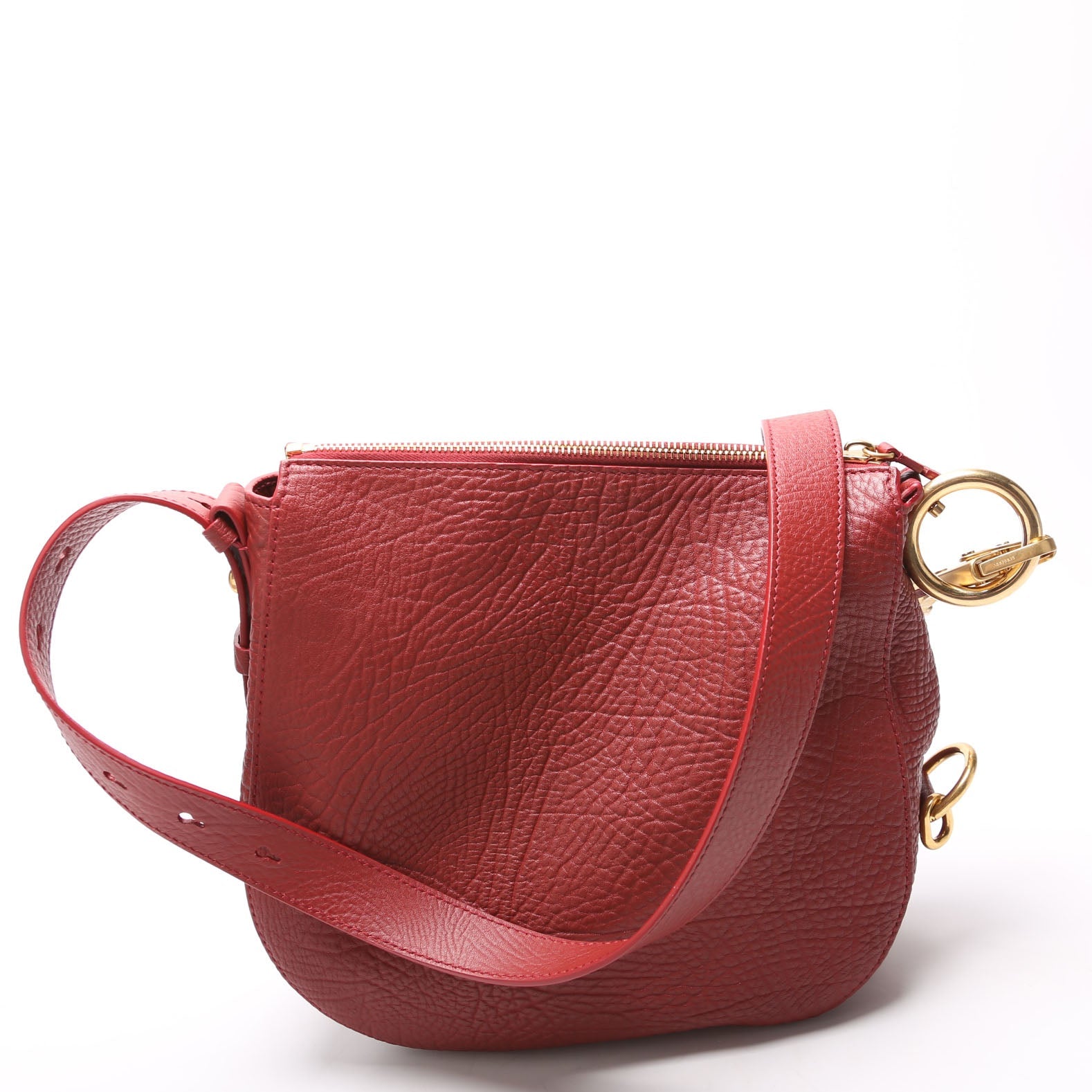 8085420 Knight Leather Hobo Red