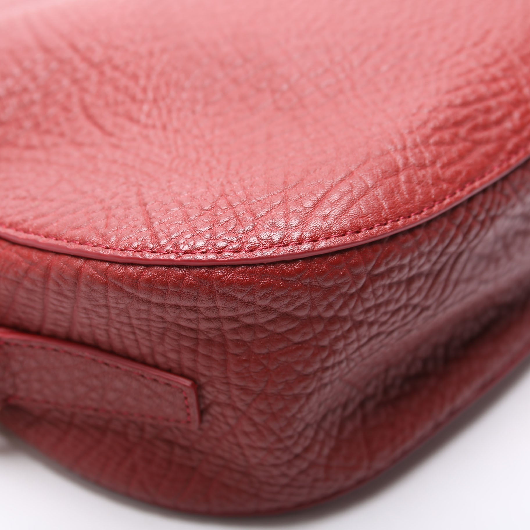 8085420 Knight Leather Hobo Red