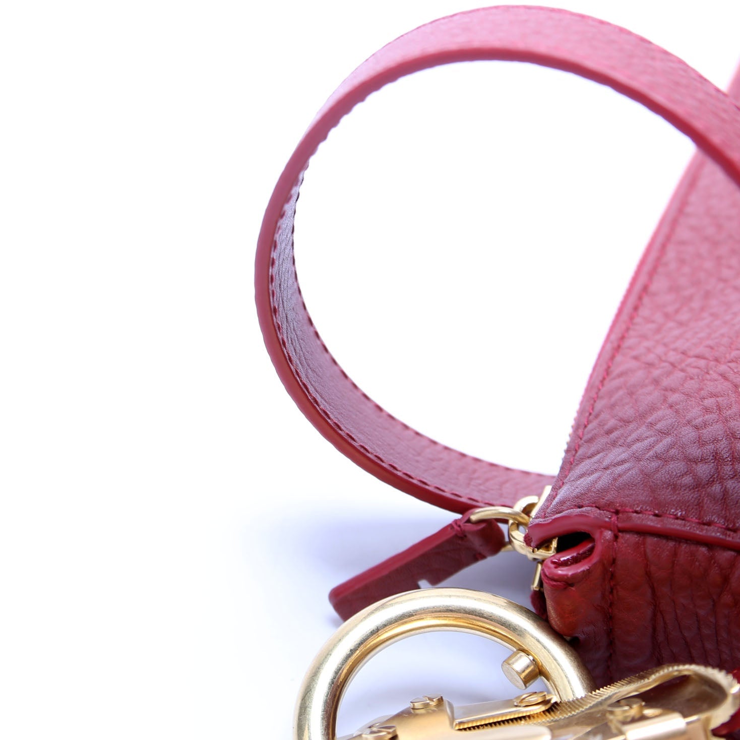 8085420 Knight Leather Hobo Red