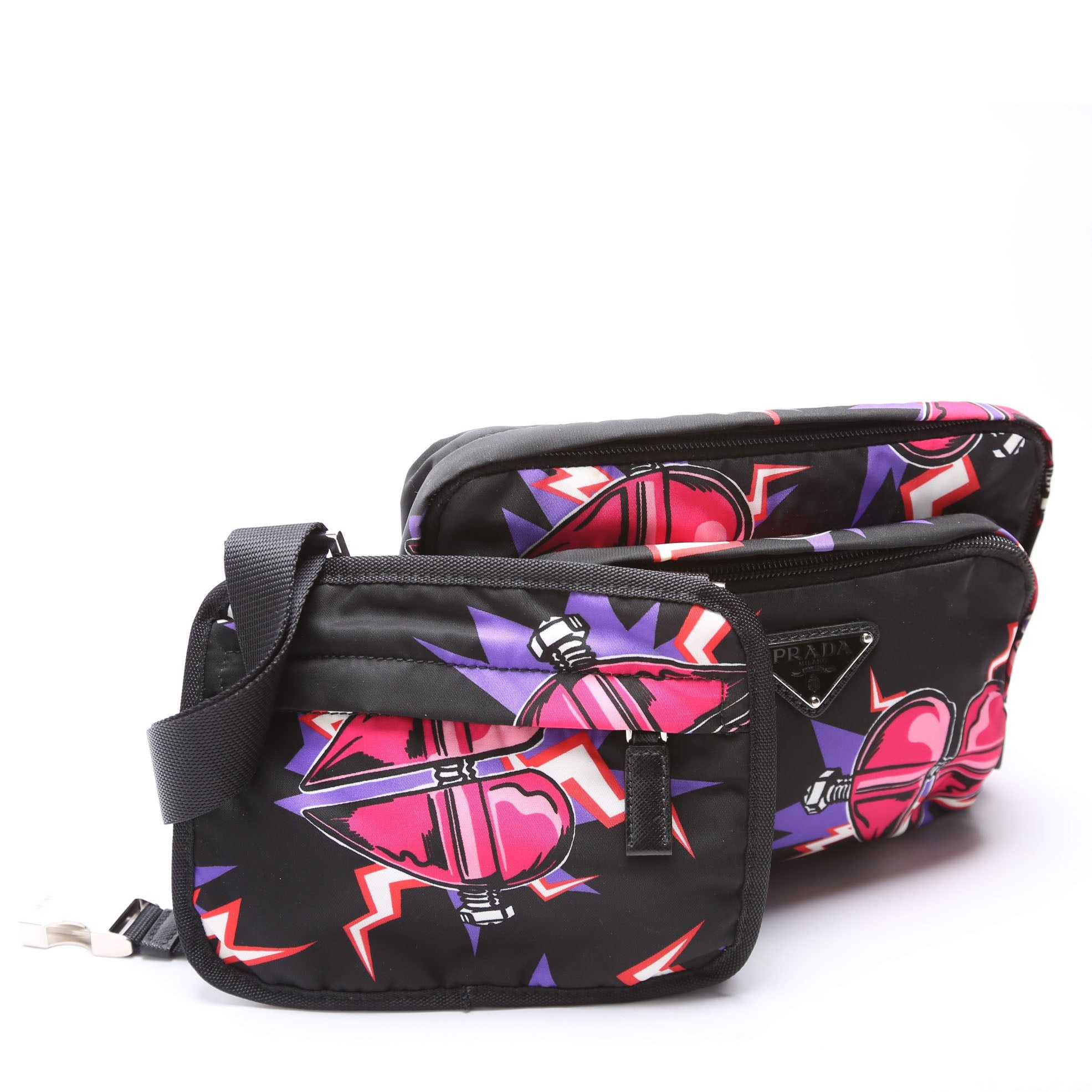 Prada 2VL014 Tessuto Heart Frankenstein