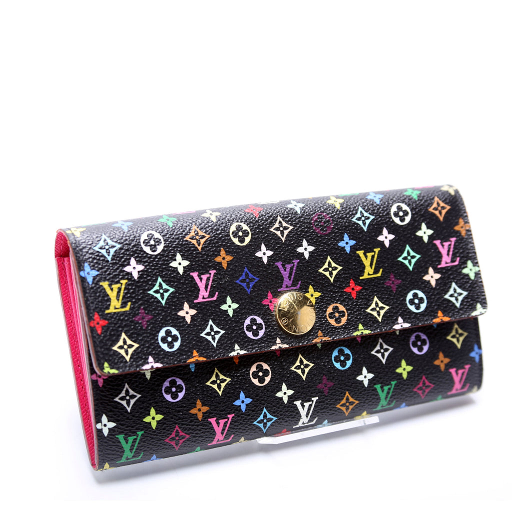 Sarah Wallet Multicolor Black