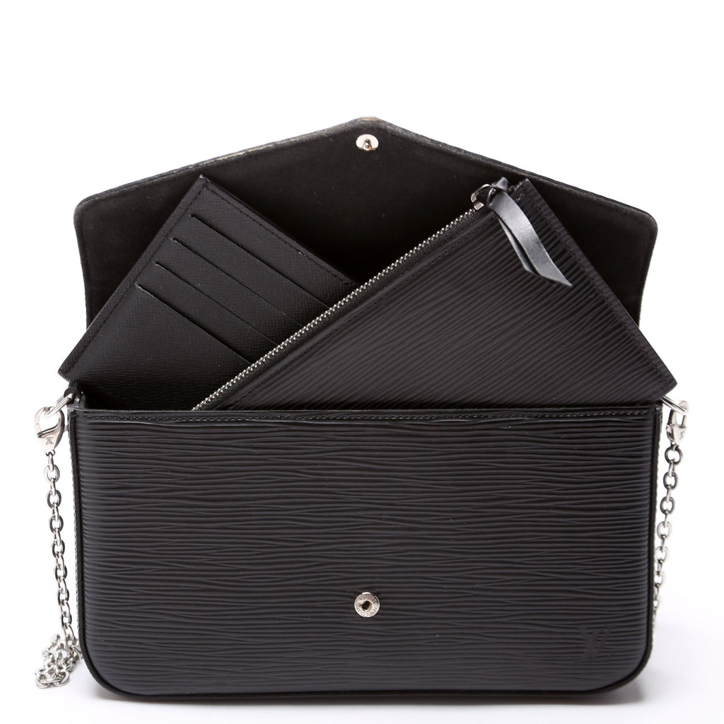 Pochette Felicie Epi Black