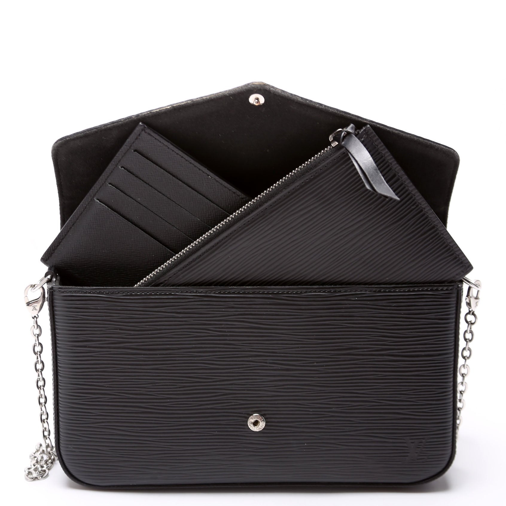 Pochette Felicie Epi Black