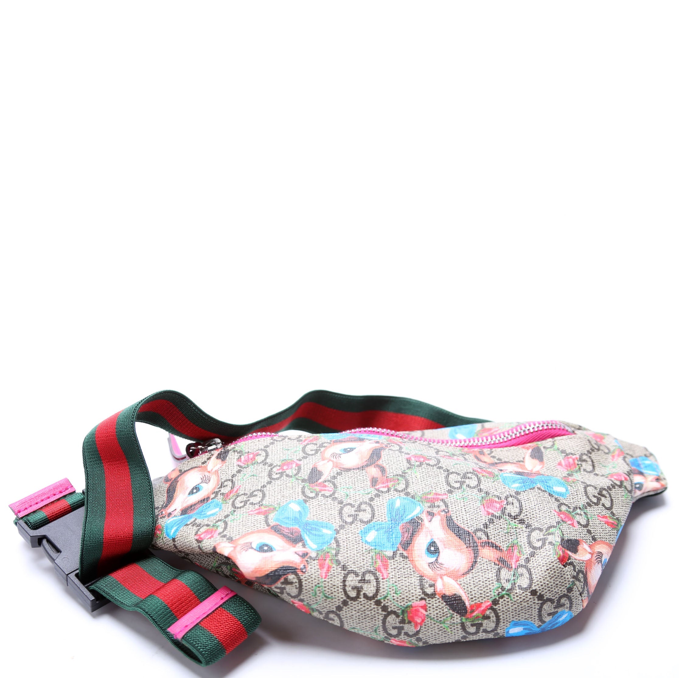 Gucci 502095 Kids Fawn and Flowers Belt Bag