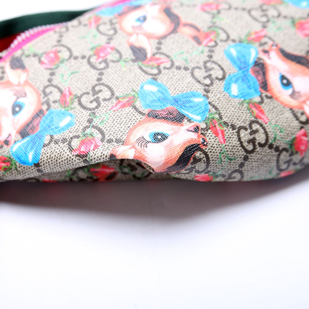 Gucci 502095 Kids Fawn and Flowers Belt Bag