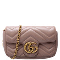 476433 Marmont Leather Super Mini Flap Tan