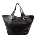 Grommet Tote Large Black/Brown