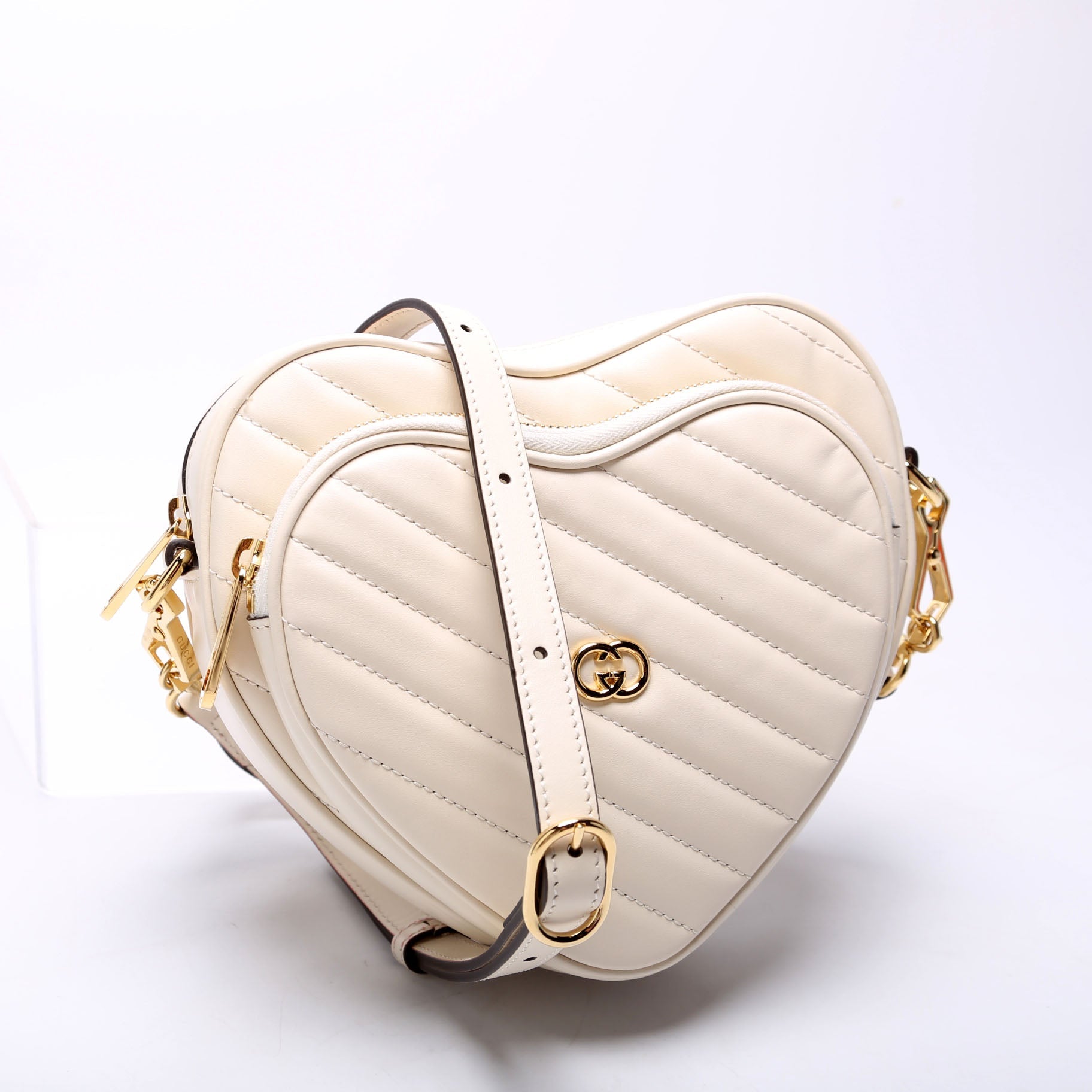 751628 Interlock G Mini Heart Crossbody